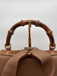 Image 12 of Gucci Bamboo Brown Suede Backpack