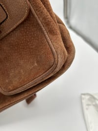 Image 7 of Gucci Bamboo Brown Suede Backpack