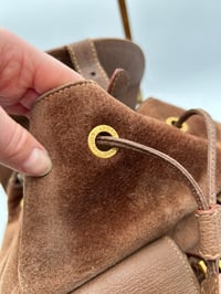 Image 10 of Gucci Bamboo Brown Suede Backpack