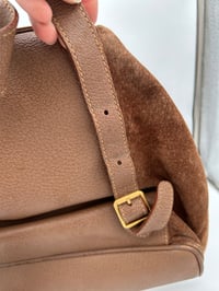 Image 16 of Gucci Bamboo Brown Suede Backpack