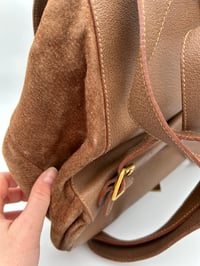 Image 18 of Gucci Bamboo Brown Suede Backpack