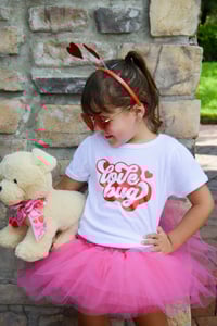 Image 1 of Love Bug Valentine’s Day Shirt Girls Holiday Top