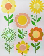 1960s Mayfair Vintage Wallpaper Roll - Flower Power Hippie Groovy Mid Century Modern - (Single Roll) thumbnail 1