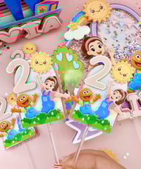 Image 1 of Ms. Rachel Cupcake Toppers