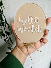 Image 1 of Personalised Baby Announcement Acrylic Balloon 