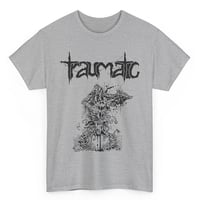 Traumatic " The Process Of Raping A Rancid Cadaver " T shirt - Athletic Gray