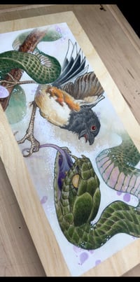 Image 3 of Birds and Snake Print