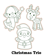 Image 2 of Christmas Coloring Dolls 