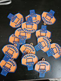 Image 2 of Custom 3D Printed Mini Basketball Hoop Keychain | Personalized Gift