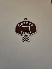 Image 3 of Custom 3D Printed Mini Basketball Hoop Keychain | Personalized Gift