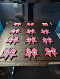 Image 4 of Personalized Bow Name Keychain – Custom 3D Printed Gift