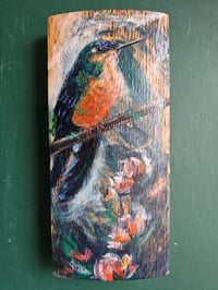 Image 2 of Hummingbird blossom, Scottish Stave Art.
