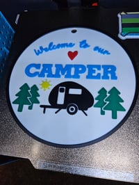 Image 2 of Welcome to Our Camper Sign – 3D Printed Camper Decor