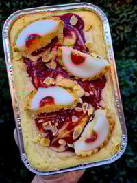 Cherry Bakewell Blondie Tray