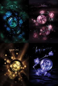 Image 2 of Zodiac Postcards ˚𖥔‧🪐 ⋆⁺₊★彡