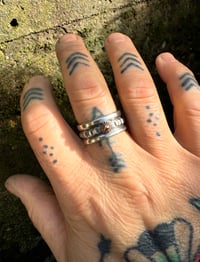 Image 2 of WL&A Handmade Wide Band Ingot & Ancient Bronze Peak Rings