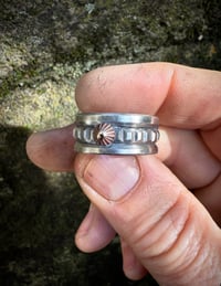 Image 6 of WL&A Handmade Wide Band Ingot & Ancient Bronze Peak Rings