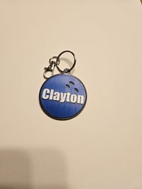 Image 1 of Personalized Bowling Ball Keychain – Custom 3D Printed Gift