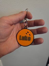 Image 2 of Personalized Bowling Ball Keychain – Custom 3D Printed Gift