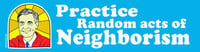 Mr Rogers 3x11 Bumper Sticker