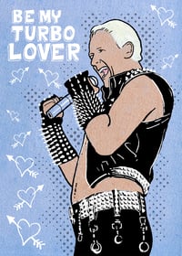 Image 1 of Rob Halford, Judas Priest Valentines Day Card