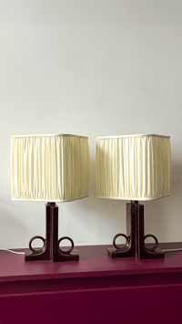 Image 1 of Paire de lampes en céramique