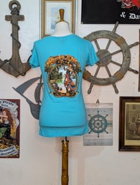Image 2 of Teal Pirate's Life Woman's T-Shirt in Medium