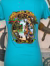 Image 3 of Teal Pirate's Life Woman's T-Shirt in Medium