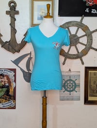Image 1 of Teal Pirate's Life Woman's T-Shirt - Medium