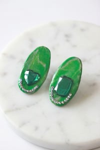 Image 4 of Green Silver Sparkle Tongue 💚👅🩶