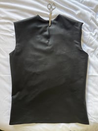 Image 2 of SLIT LEATHER TOP