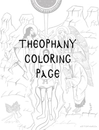 Theophany Coloring Page