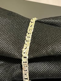 Image 5 of Diamond Cut Tiger Eye Sterling Silver Bracelet