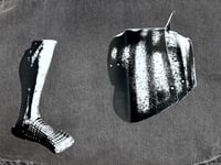 Image 3 of Medieval Cropped Denim Button Down- XL 3