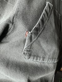 Image 4 of Medieval Cropped Denim Button Down- Medium 1 *IMPERFECTION