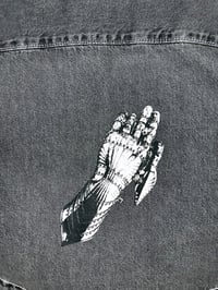 Image 3 of Medieval Cropped Denim Button Down- Small 5