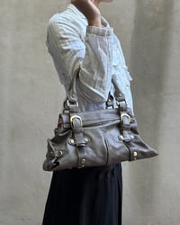 Image 2 of GREIGE LEATHER BAG