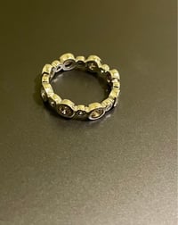 Image 4 of Classic Sterling Silver CZ Eternity Band