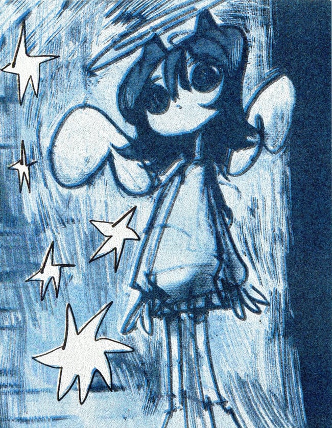 sooo scaryy riso print