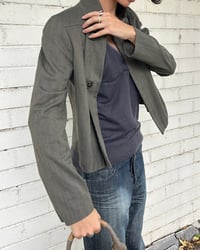 Image 3 of KHAKI CROPPED JACKET