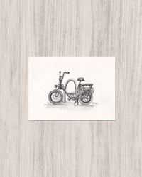 'Bike On the Street Study' Illustration