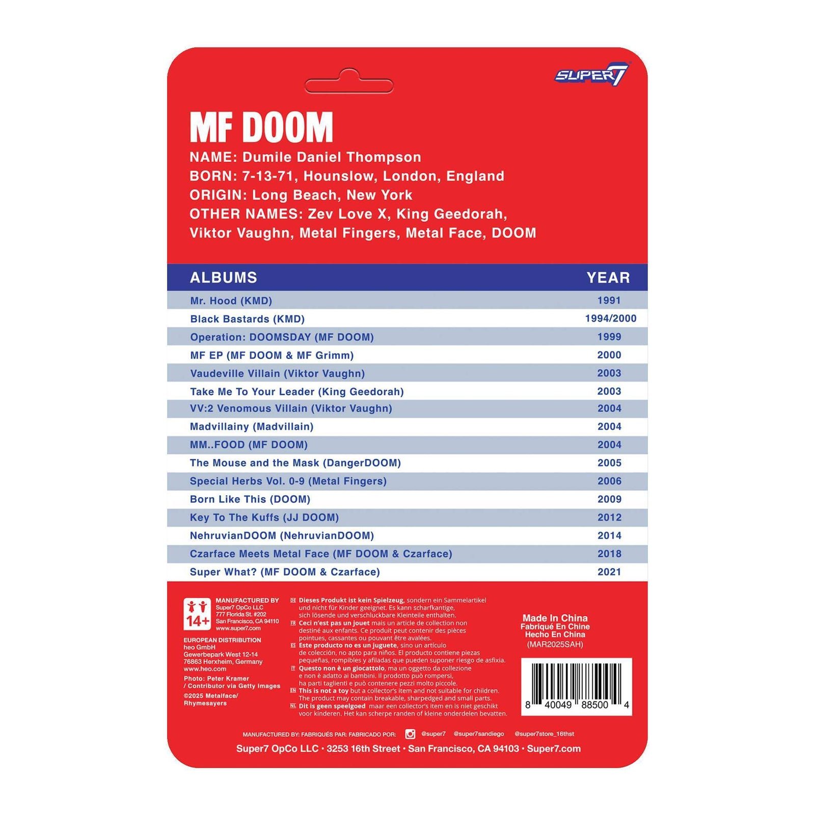 MF DOOM NYC - Last copies Before Solde Out | L'imagerie