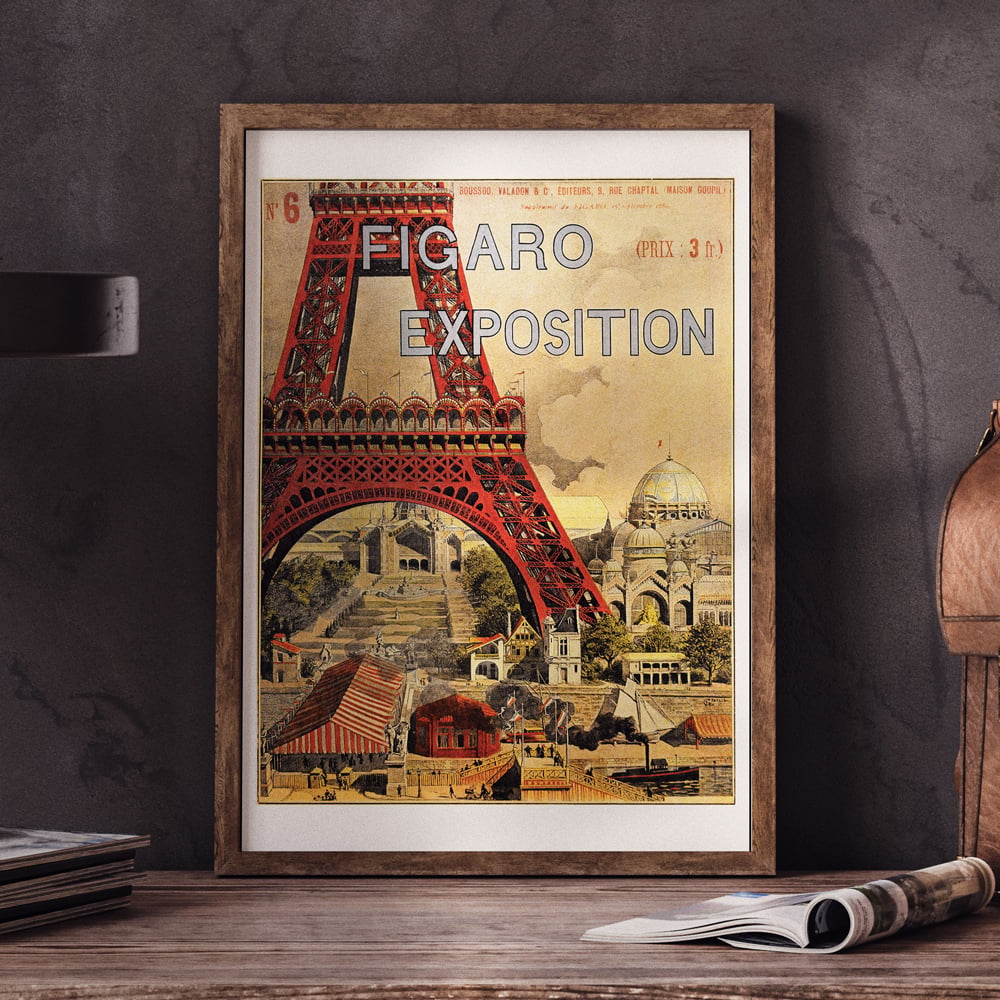 Figaro Exposition | Grassel | 1889 | Wall Art Print | Vintage