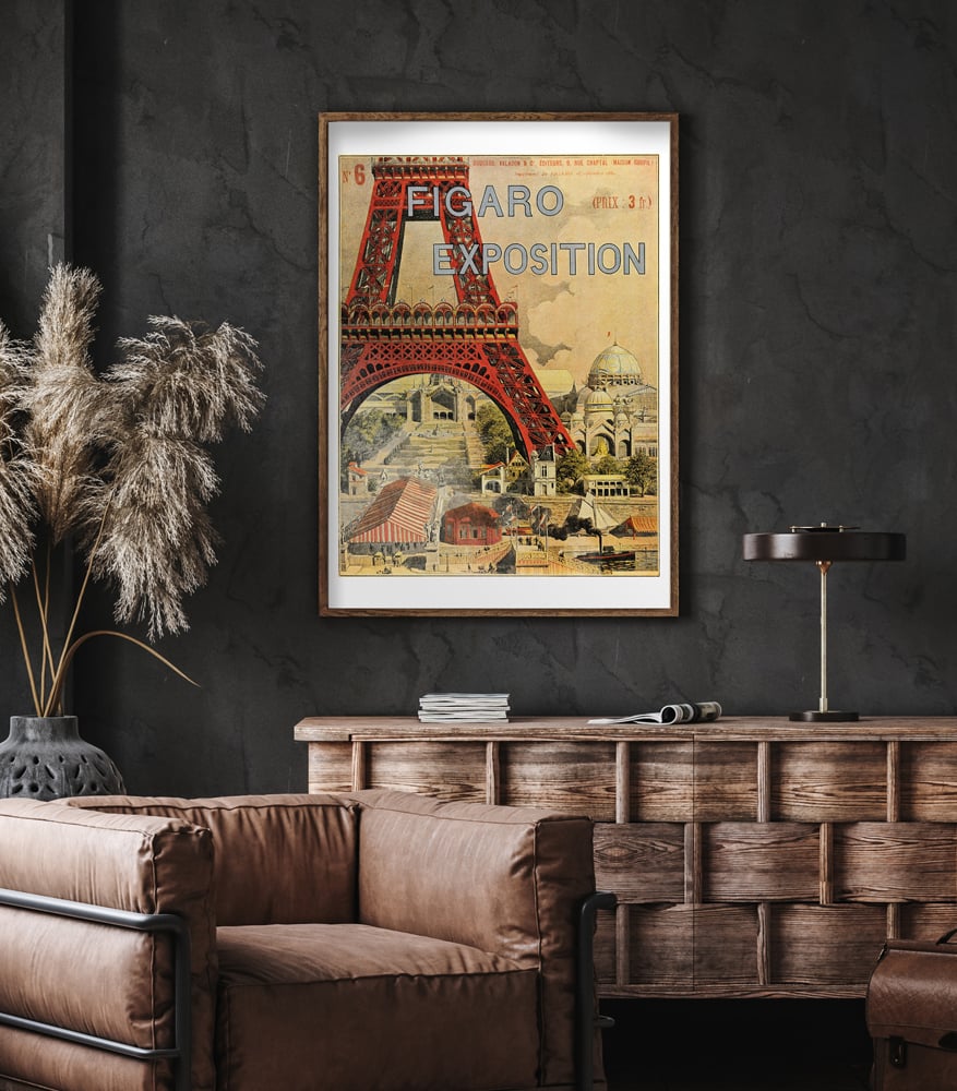 Figaro Exposition | Grassel | 1889 | Wall Art Print | Vintage