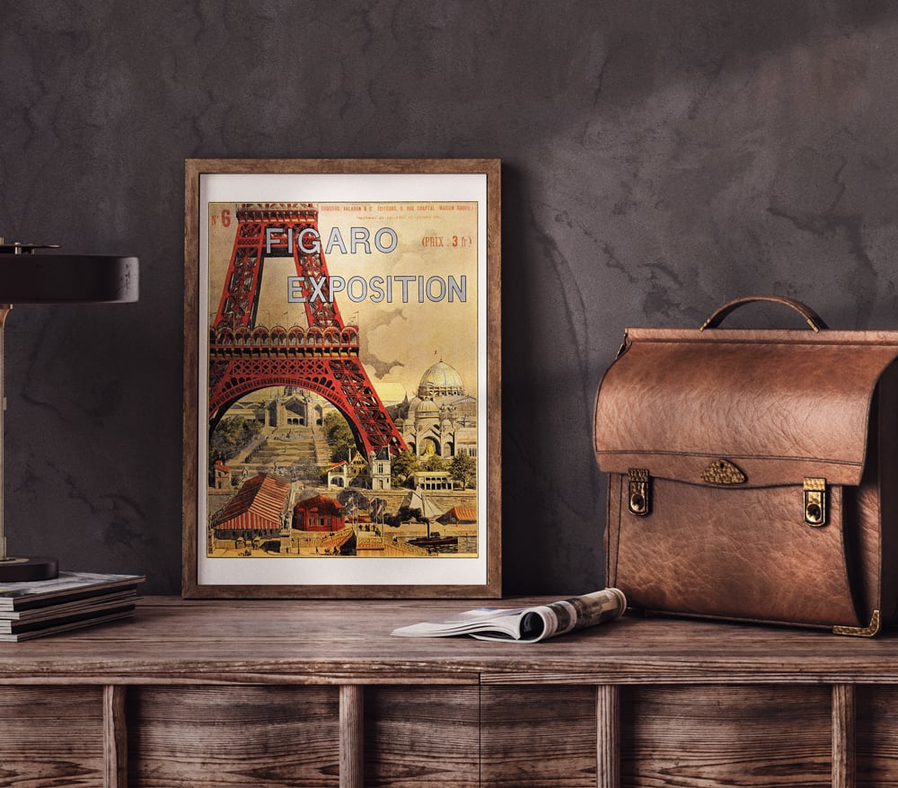 Figaro Exposition | Grassel | 1889 | Wall Art Print | Vintage
