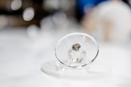 Image of "The biggest happiness" silver ring with rock crystal · SUMMA FELICITAS ·