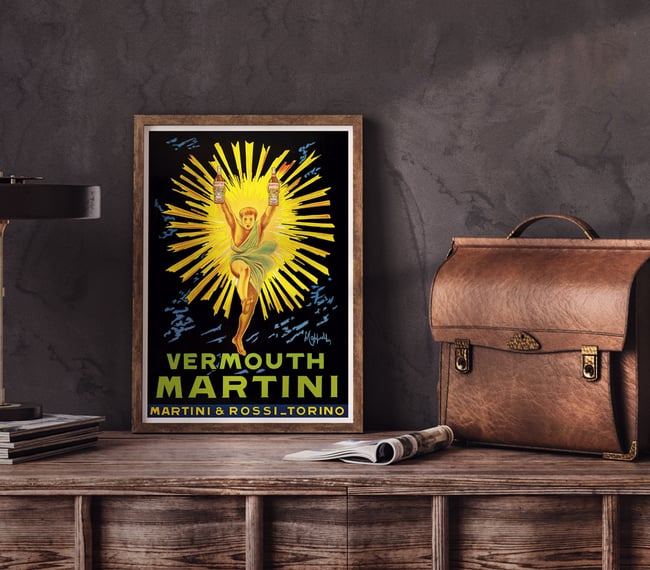 Vermouth Martini | Leonetto Cappiello | 1920 | Vintage Ads | Wall Art Print | Vintage Poster