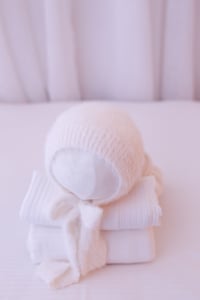 White ribbed drop set