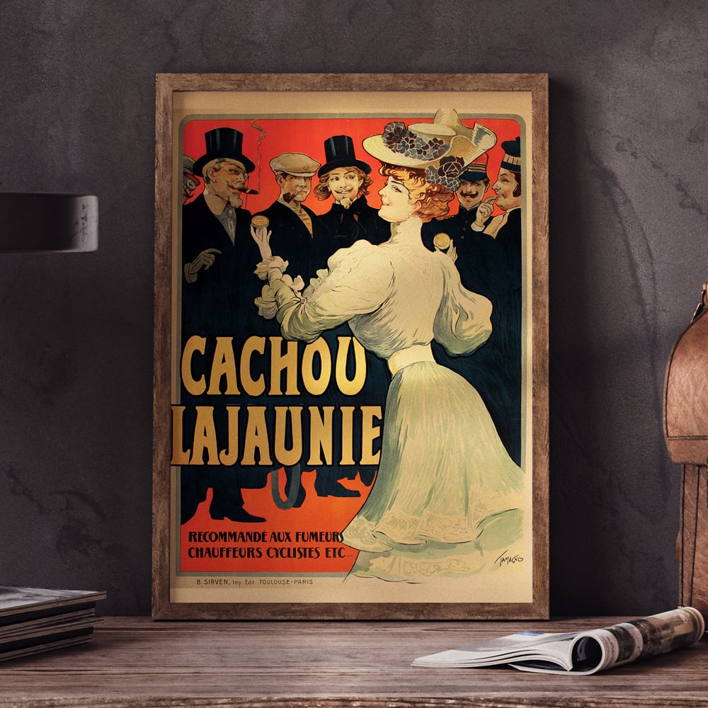 Cachou Lajaunie | Francisco Tamagno | 1905 | Vintage Ads | Wall