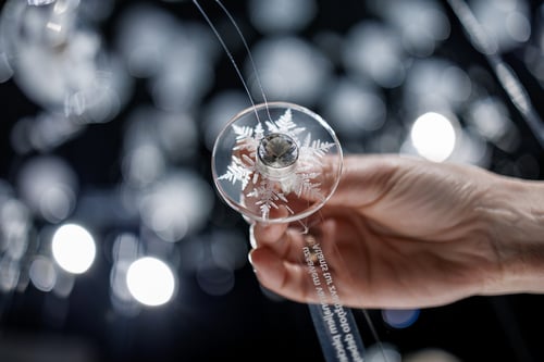 Image of "The great Atlas..." silver ring with rock crystal  · MAXIMUS ATLAS AXEM UMERO... ·